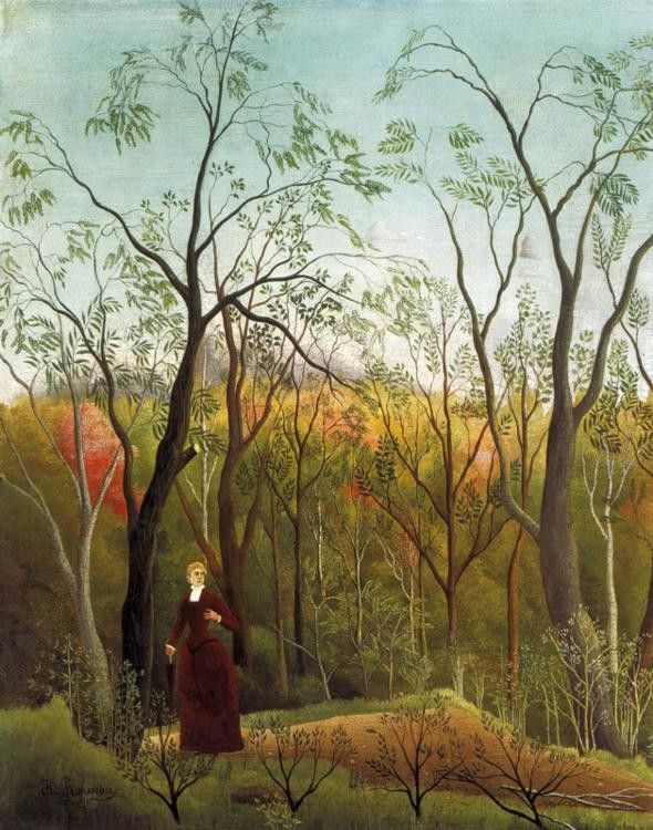 Henri Rousseau Promenade in the Forest